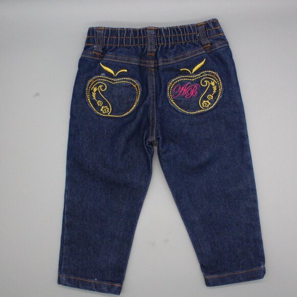 Vintage Apple Bottoms Girls 2-Piece Outfit 18 Months – Shirt & Jeans - Picture 5 of 5